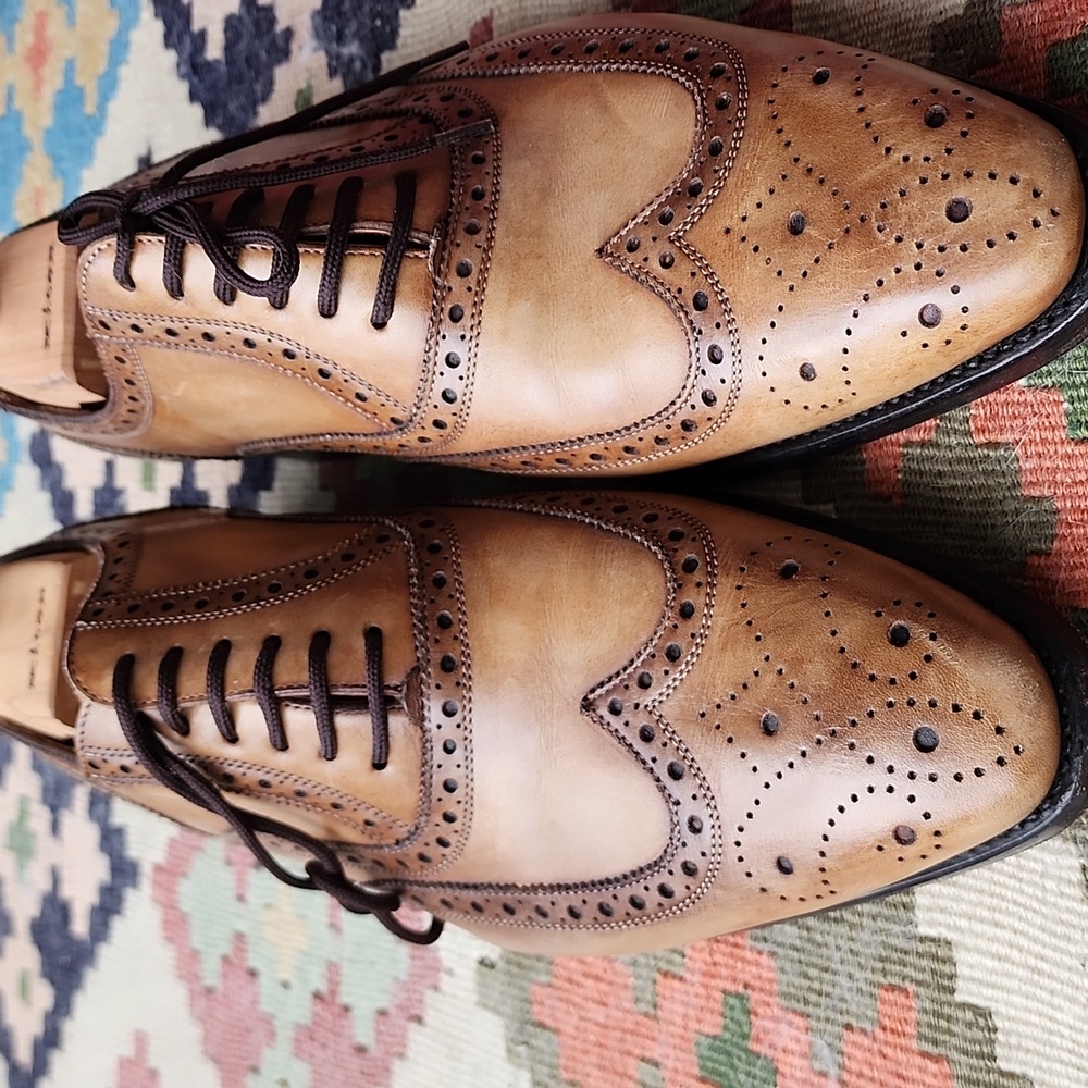 Beige Kiton Shoes Size 7 1/2